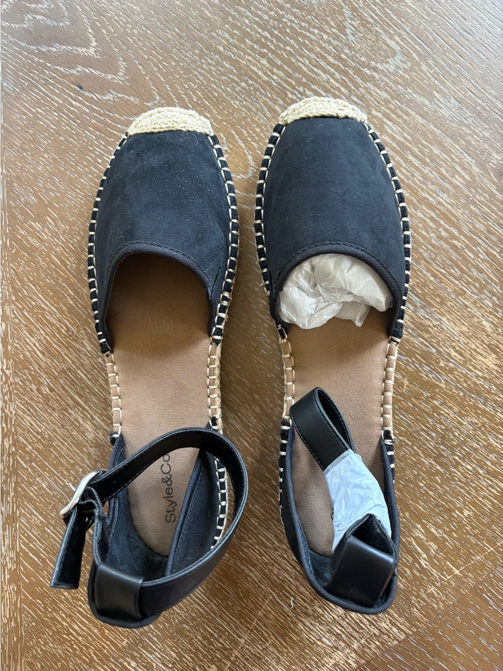Style & Co. Suede Ankle Buckle Espadrille